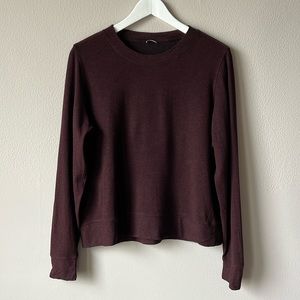 Kit and Ace Brushed Uniform Sweatshirt in Heather Plum